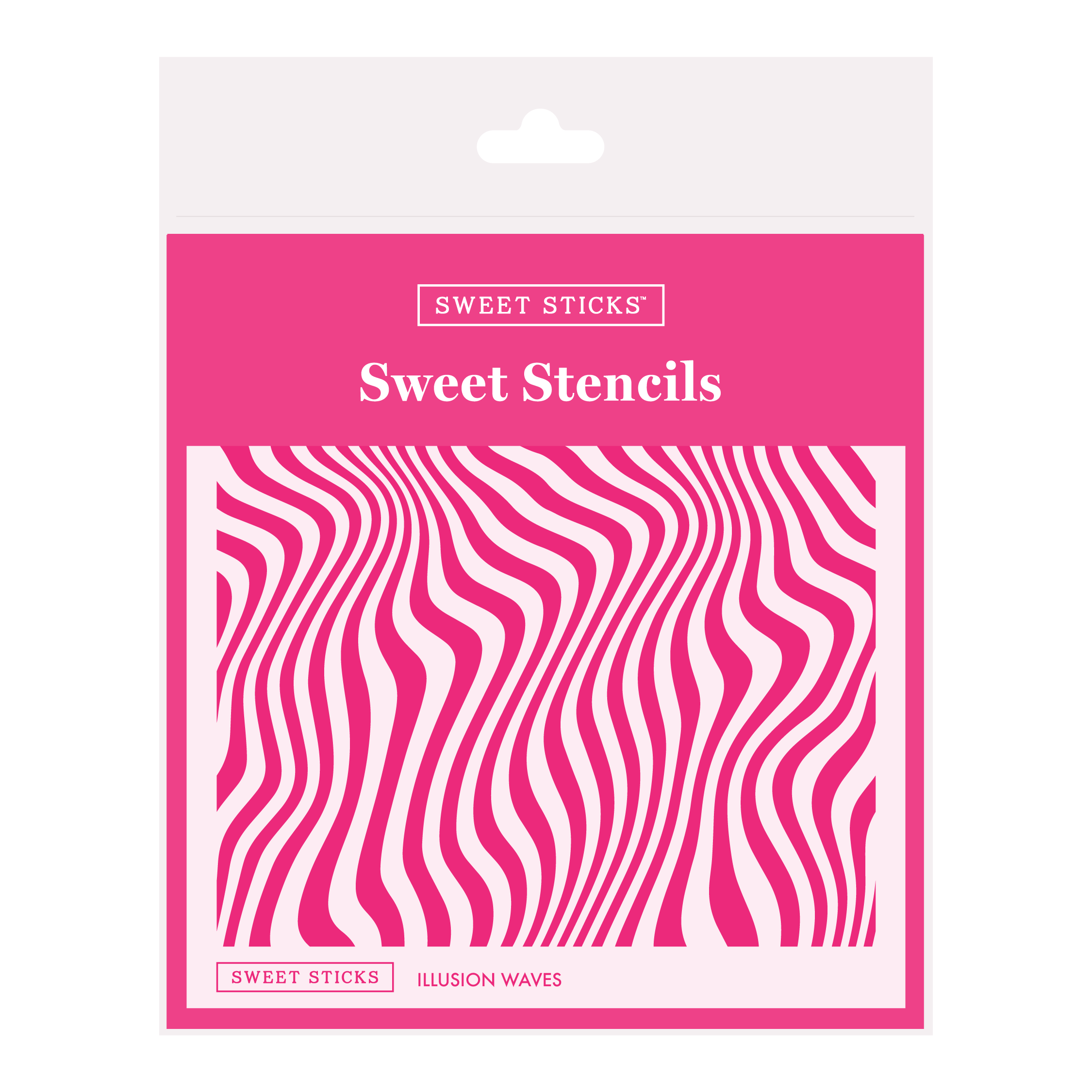 SWEET STICKS Sweet Stencils Assortment Range - Illusions Waves