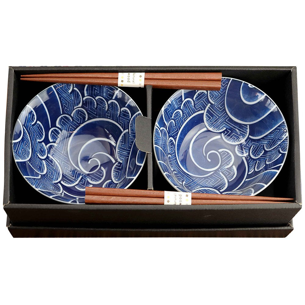 Omotenashi Sayanami Gift Sets for Two - Blue