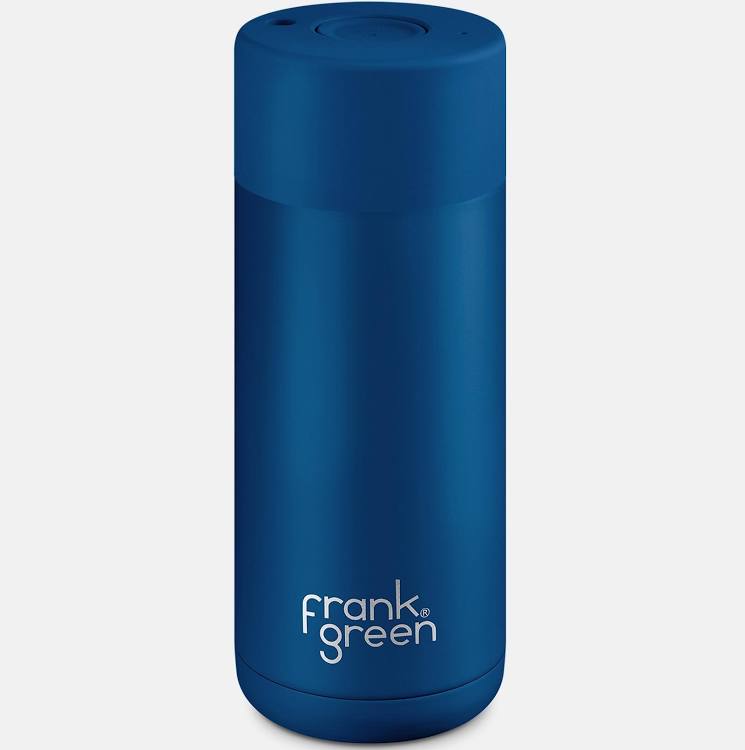 Frank Green 16oz Reusable Cup (button) - Deep Ocean