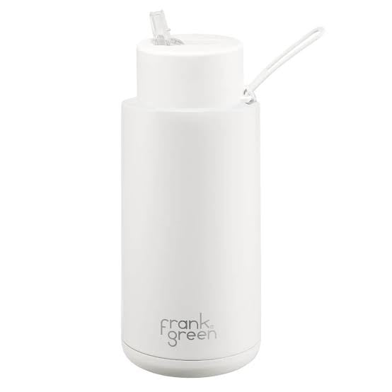 frank green 34oz Reusable Bottle with Straw Lid - Cloud