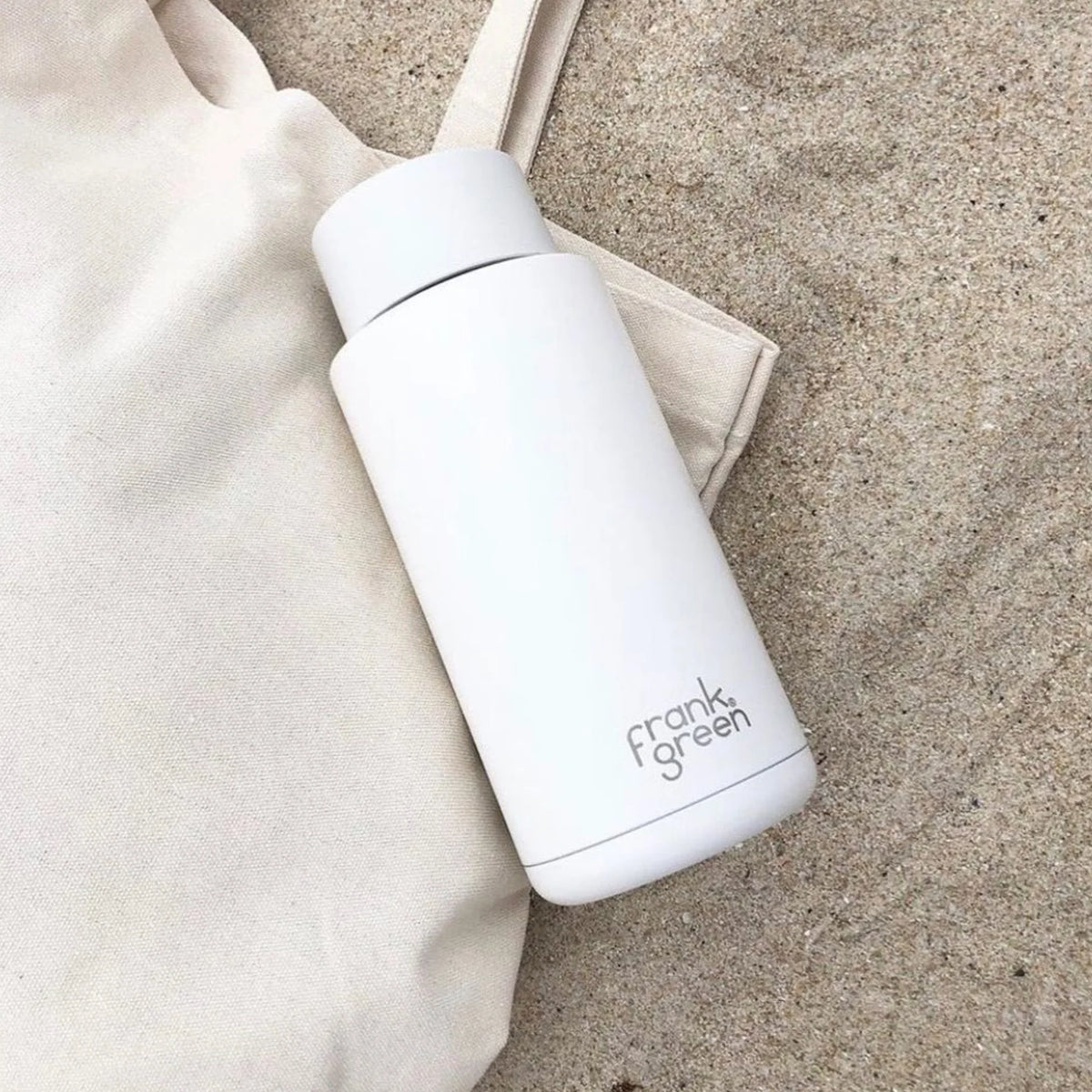 frank green 34oz Reusable Bottle with Straw Lid - Cloud