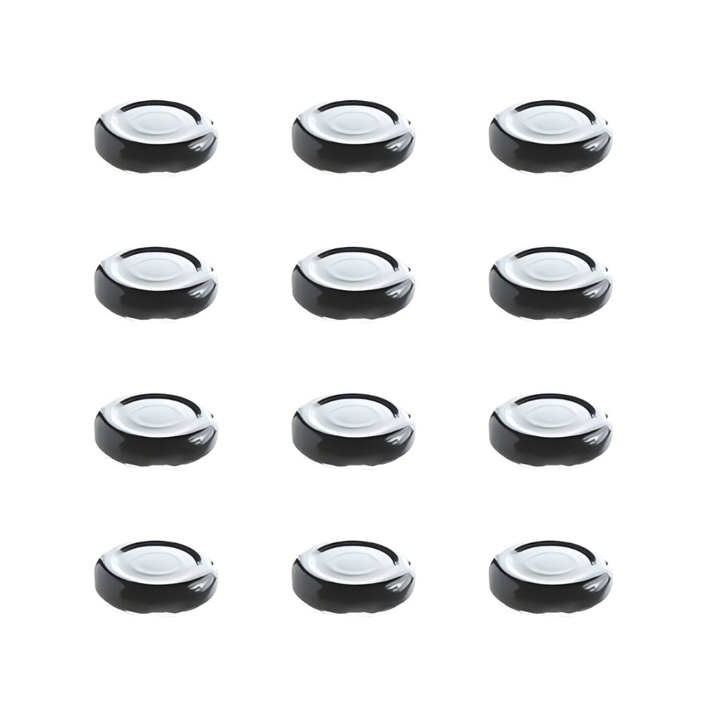 Fowlers Vacola Black Lids for Sauce Bottles - 12 Pack