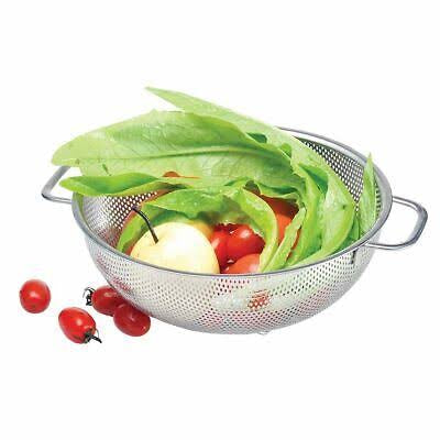 Appetito Stainless Steel Perforated Colander 25.5cm