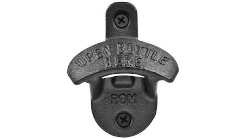 Bartender Wall Mounted Bottle Opener - Black