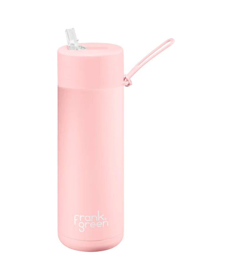Frank Green 20oz Reusable Bottle (straw) - Blushed