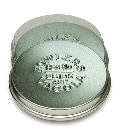 Fowlers Stainless Steel Lids – Size 4 (12 Pack)