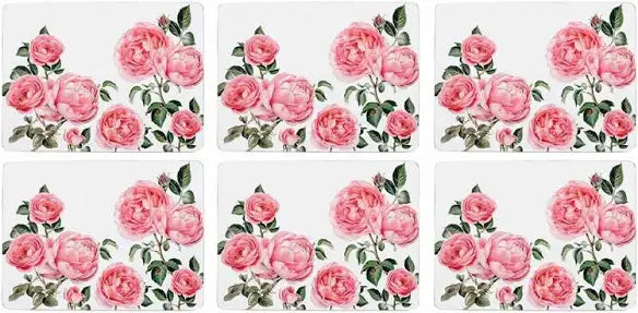 Ashdene Heritage Rose Placemat - Set Of 6