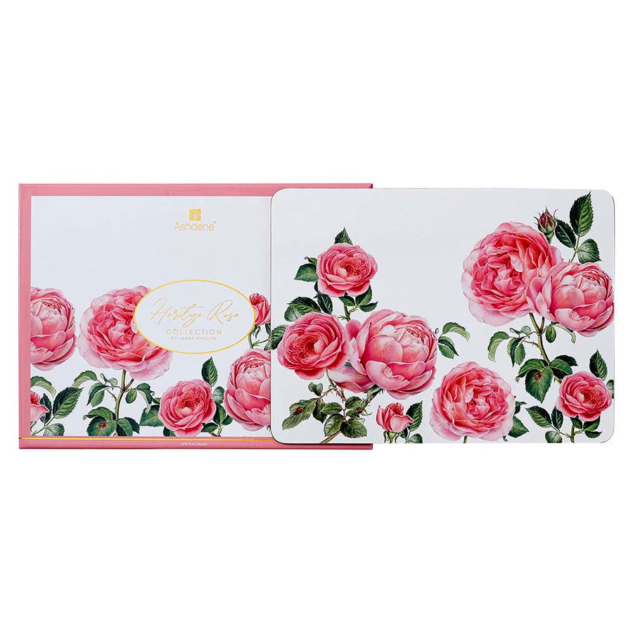 Ashdene Heritage Rose Placemat - Set Of 6
