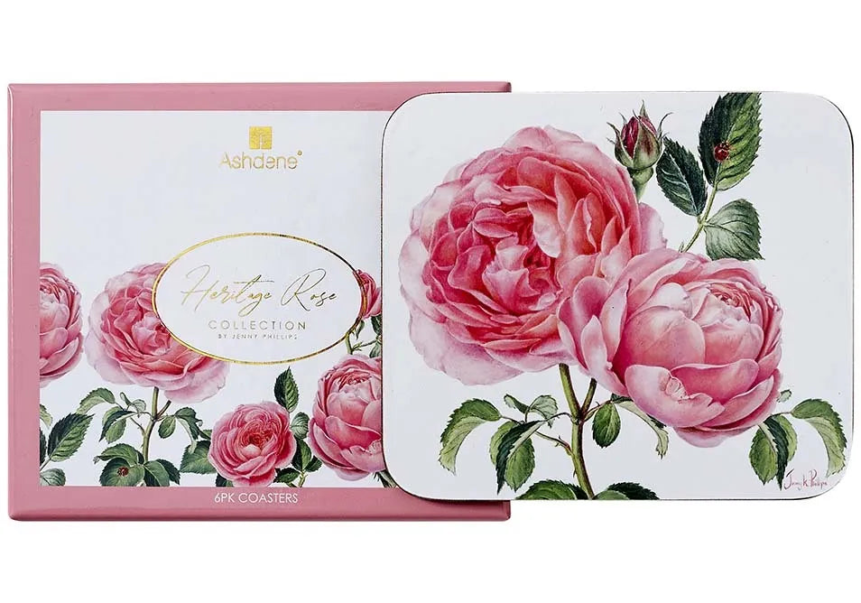 Ashdene Heritage Rose Coaster - Set Of 6