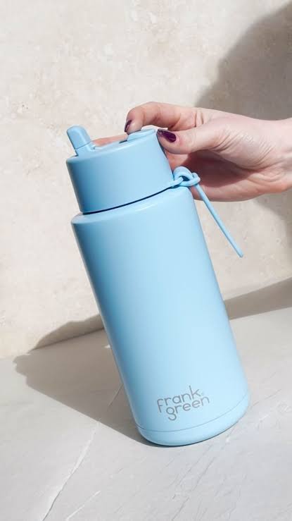 Frank Green Flip Straw Lid & Strap Pack - Sky Blue