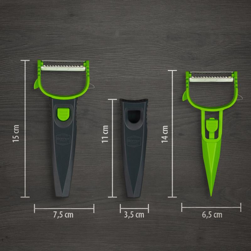Borner 3 In 1 Multi Peeler - Green