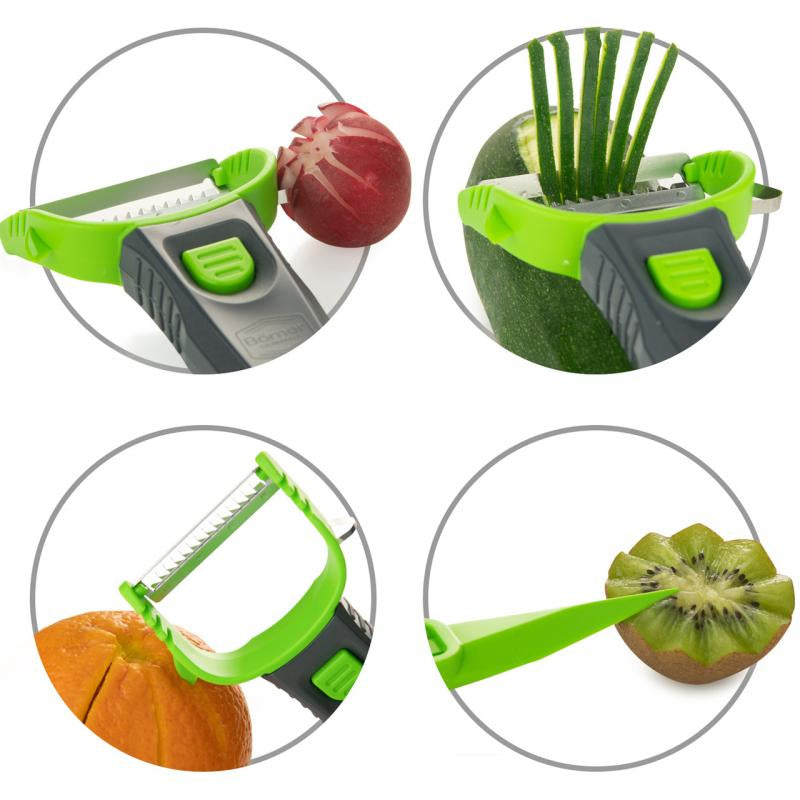 Borner 3 In 1 Multi Peeler - Green