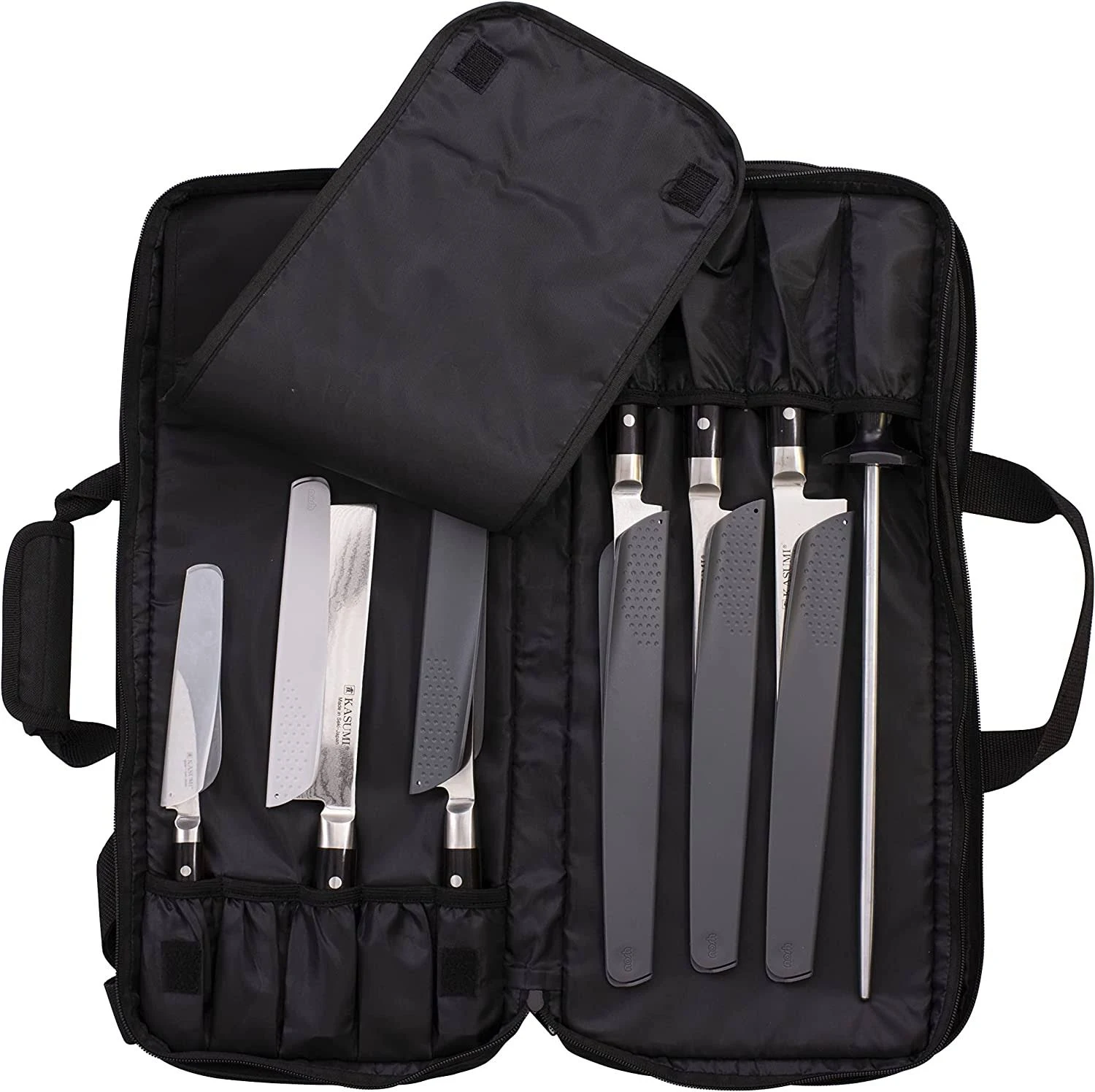 Kasumi 18 Pocket Knife Roll - Black