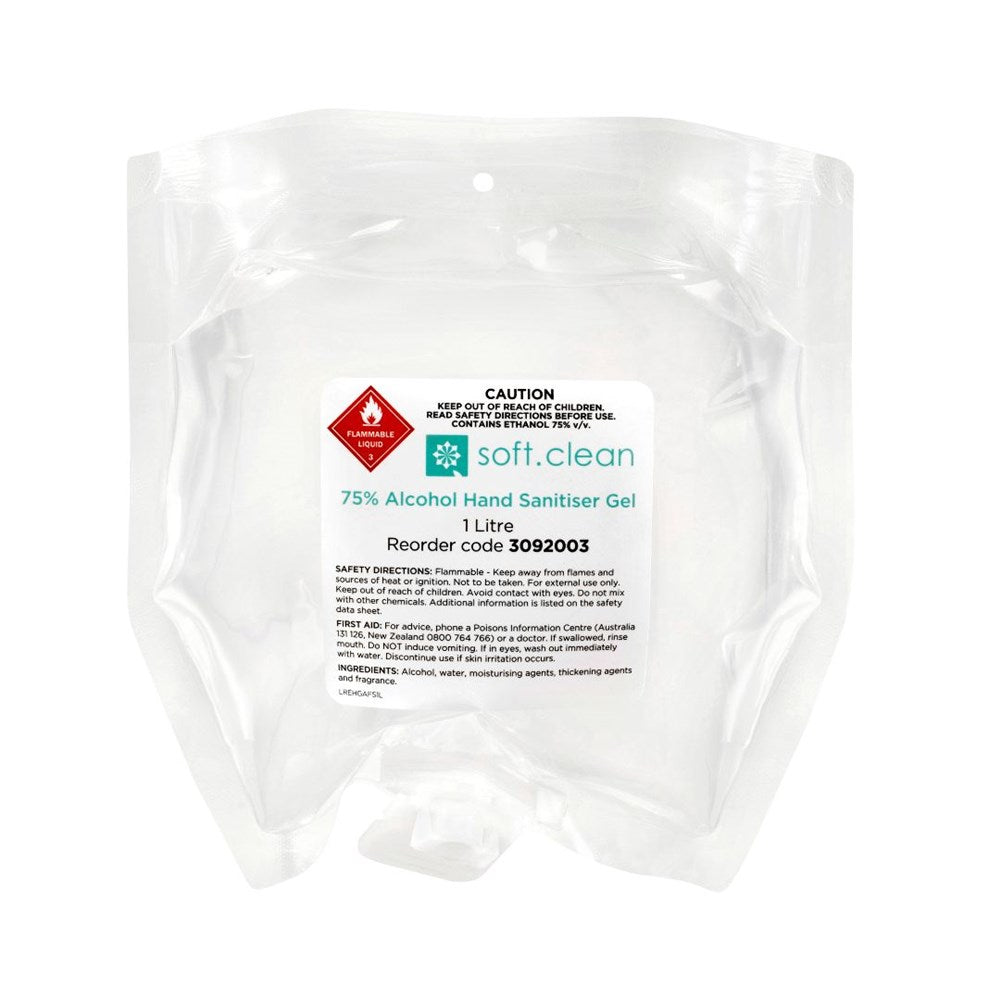 SoftClean Hand Sanitiser Gel Refill Pod 1L