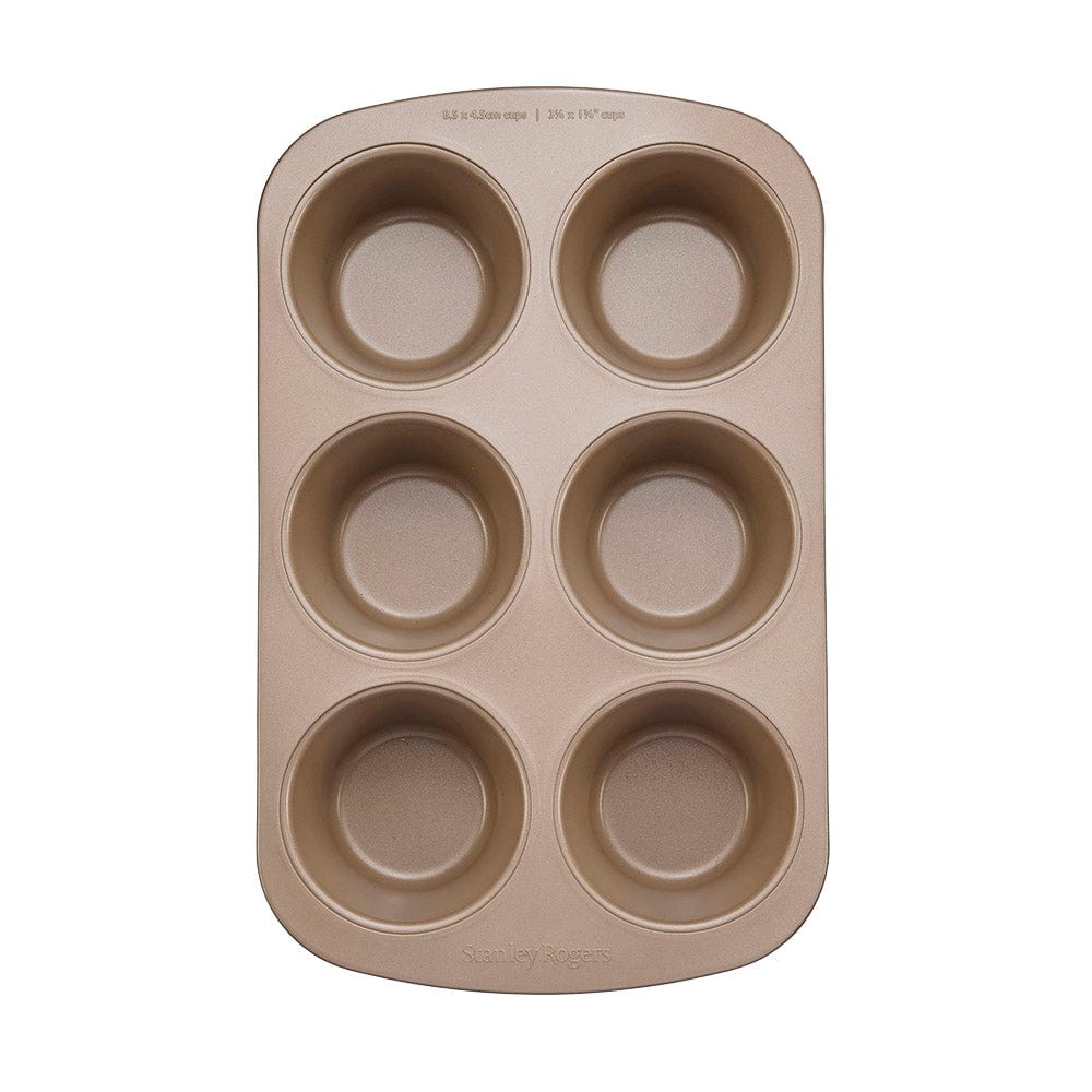 Stanley Rogers Ceramabake Non-Stick Ceramic 6 cup Texas Muffin Pan