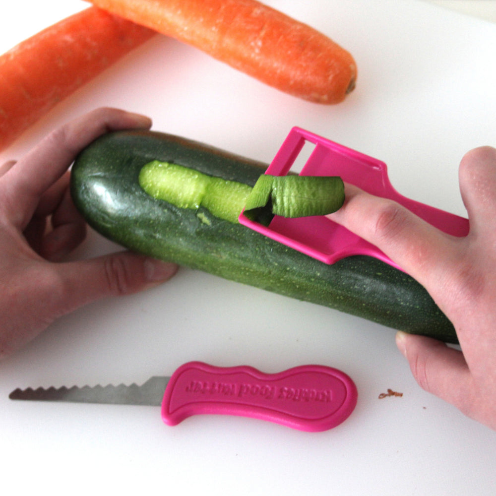 Kiddies Food Kutter Peeler - Red