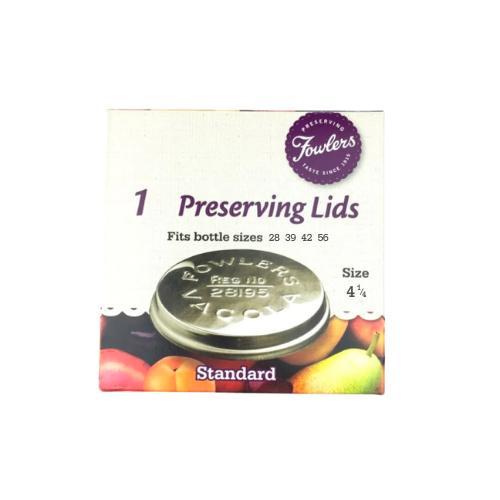 Fowlers Vacola Stainless Steel Preserving Lid Size 4.25 - 1 Pack