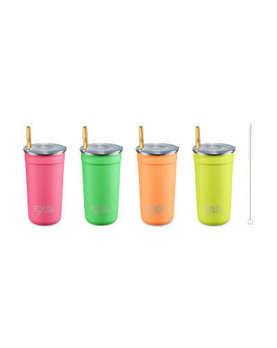 frank green 16oz 4 Pack Party Cups - Mixed - Neon