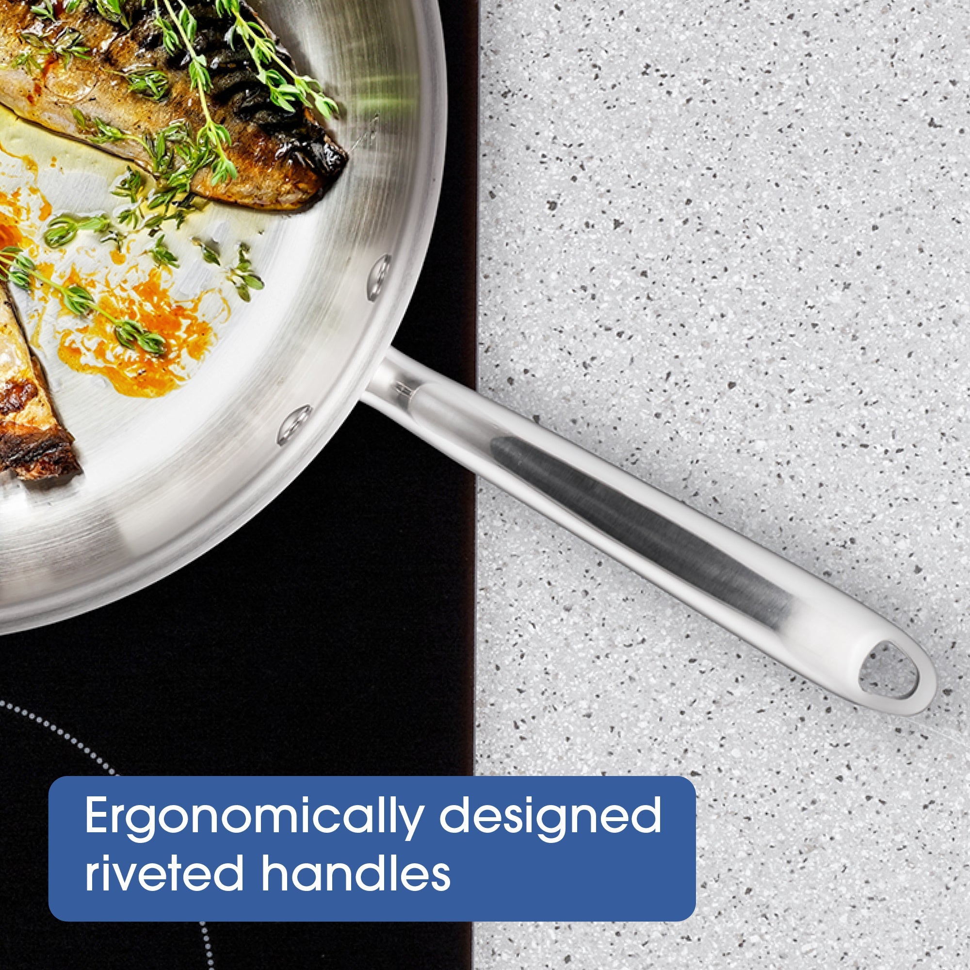 RACO Steel Essentials Stainless Steel Induction 5 Piece Cookware Set