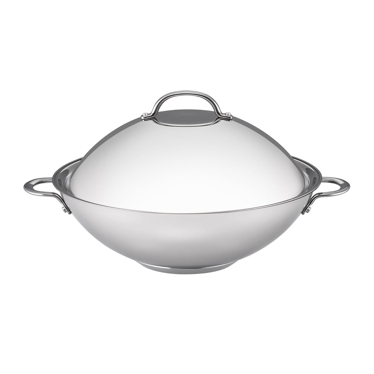 RACO Steel Essentials Stainless Steel Induction Covered Wok 36cm