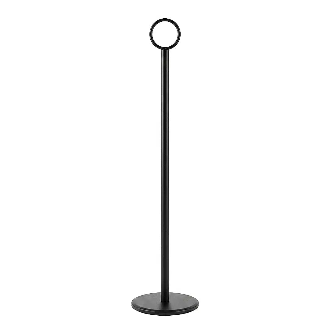 KH Classik Chef Black Chrome Table Number Holder 30cm