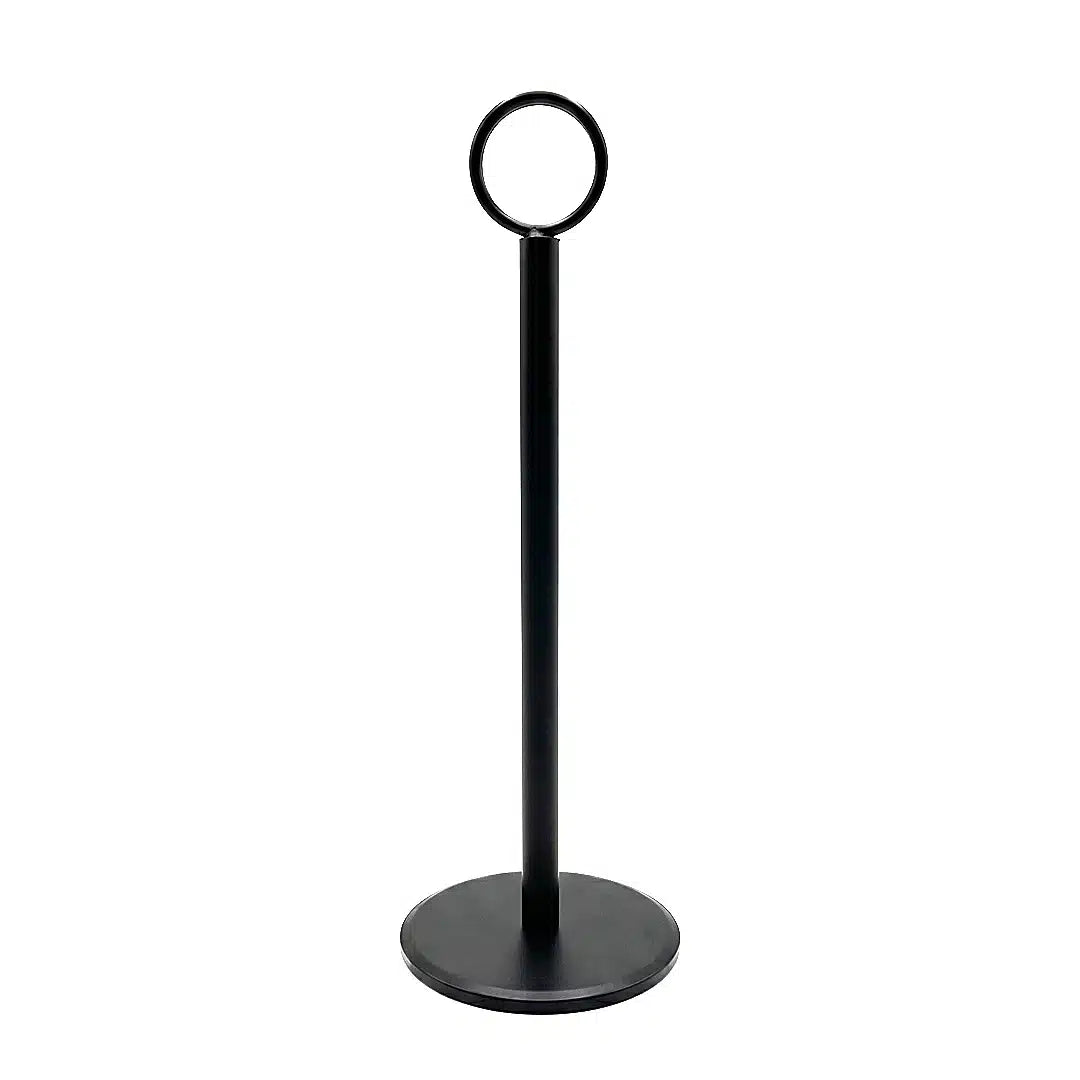 KH Classik Chef Black Chrome Table Number Holder 20cm