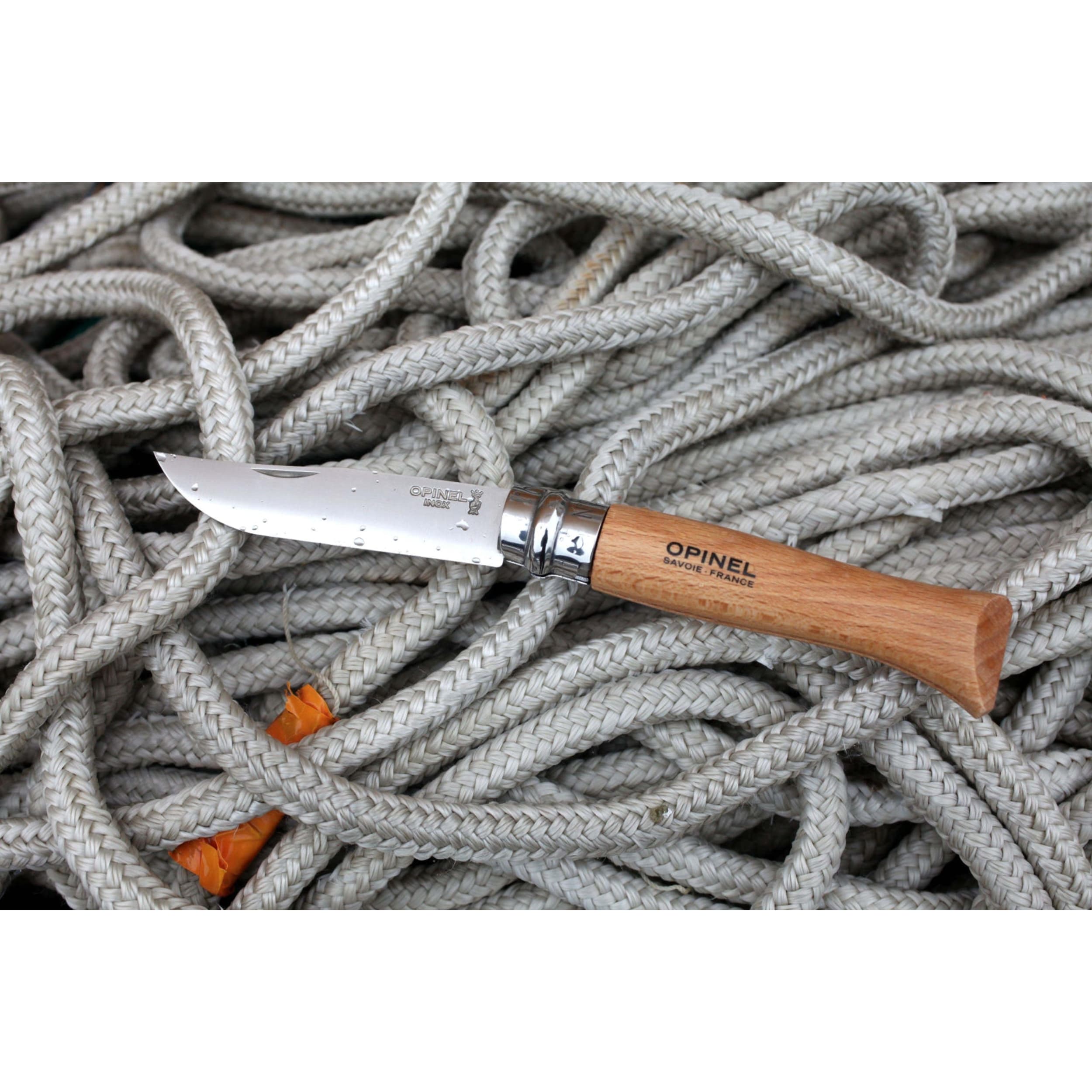 Opinel No.06 Stainless Steel Folding Knife Beech (Blister Pack)