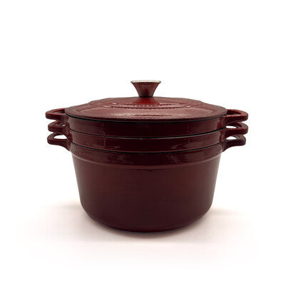 Brunswick Bakers Enamelled Cast Iron Casserole Set 26cm 3 Piece