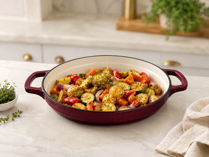 Brunswick Bakers Enamelled Cast Iron Casserole Set 26cm 3 Piece