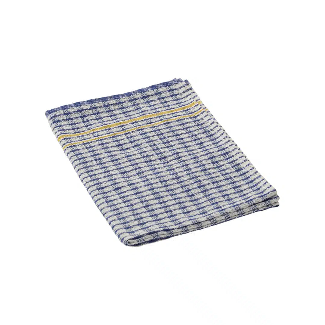 KH Megachef Chequered Kitchen Cloth 500 × 700mm Blended Cotton Blue