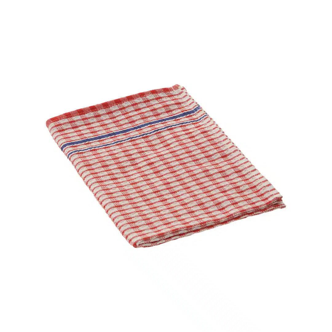 KH Megachef Chequered Kitchen Cloth 500 × 700mm Blended Cotton Red