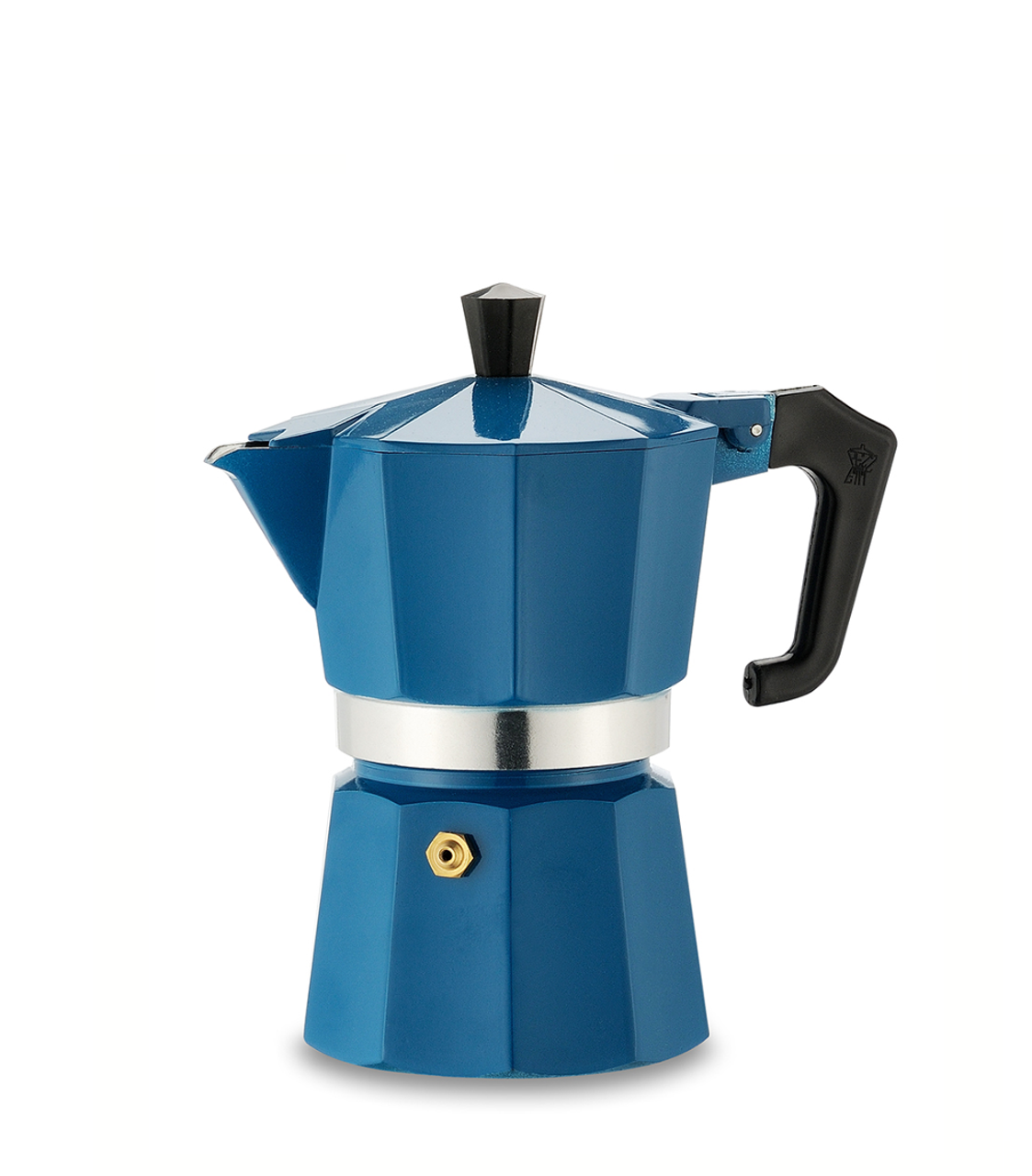 Pezzetti Italexpress 3 Cup Teal Blue Stove Top Cafetiere
