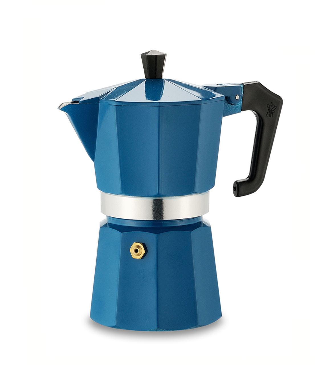 Pezzetti Italexpress 6 Cup Teal Blue Top Cafetiere