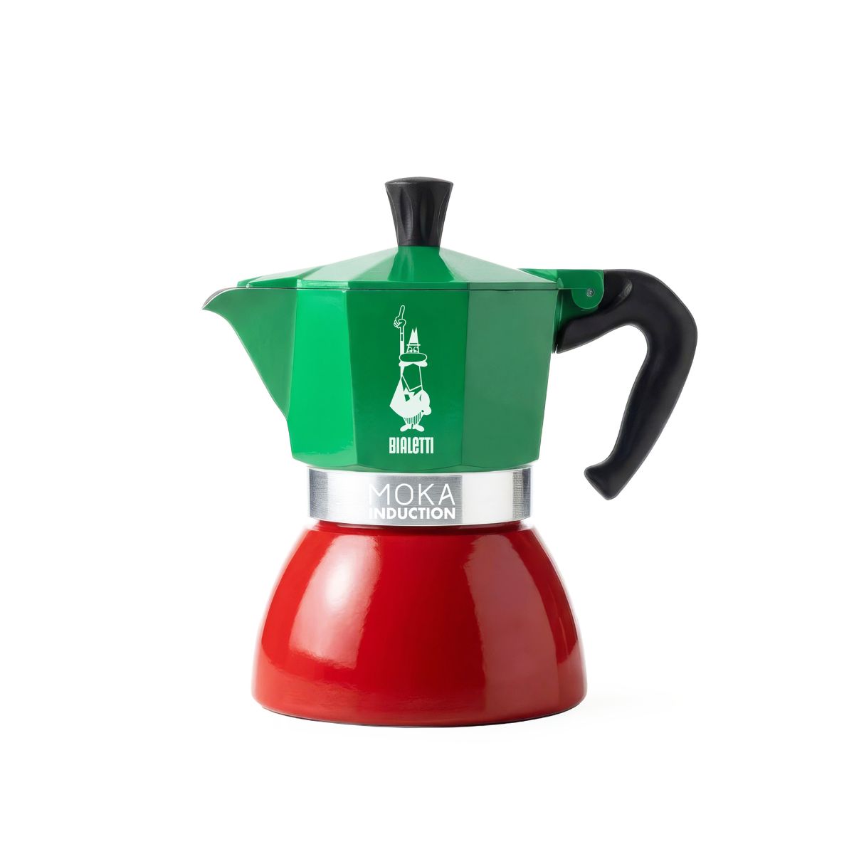 Bialetti Italia Moka Induction 6 Cup (270 ml) Stovetop Coffee Maker