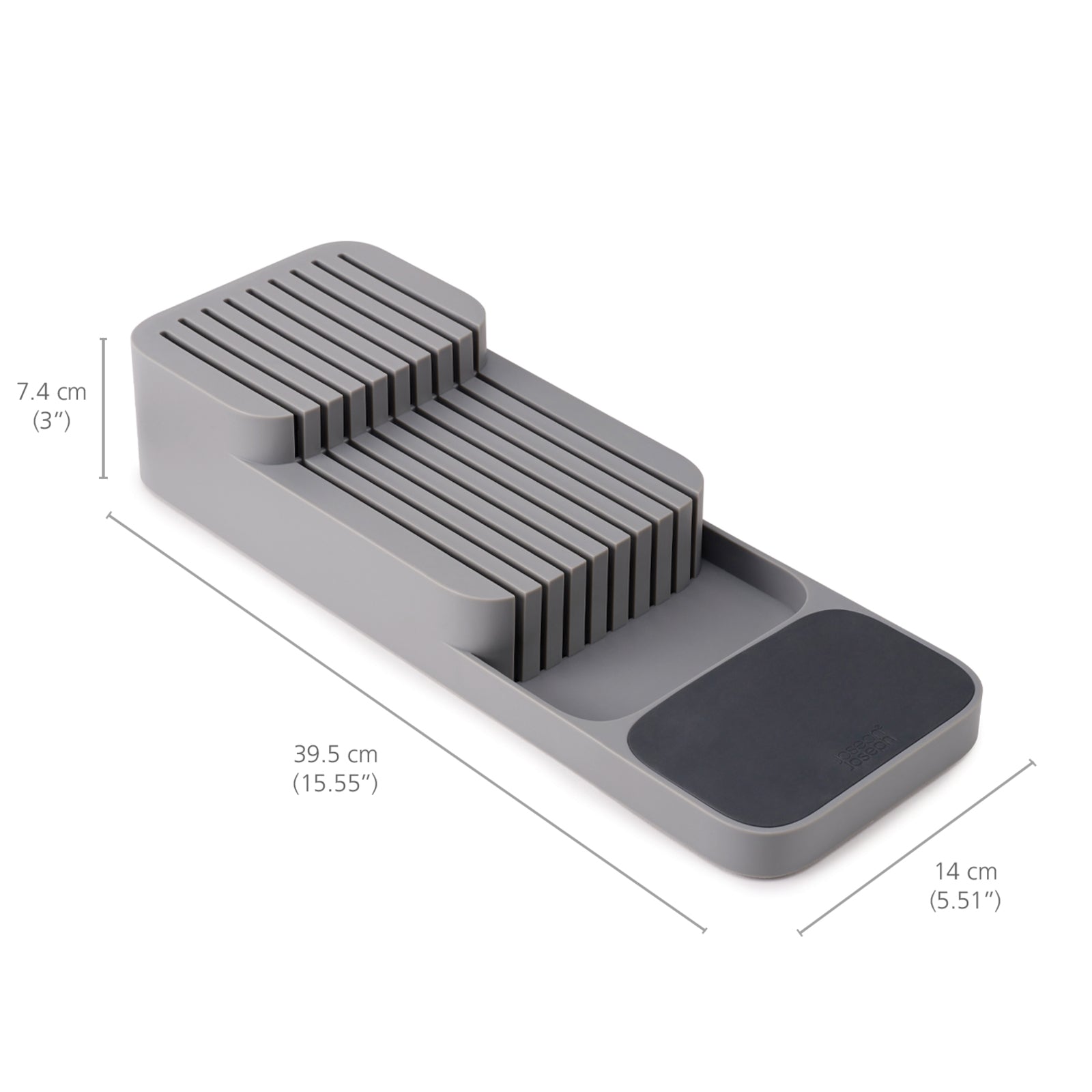 Joseph Joseph Drawerstore Compact Knife Organiser- Grey