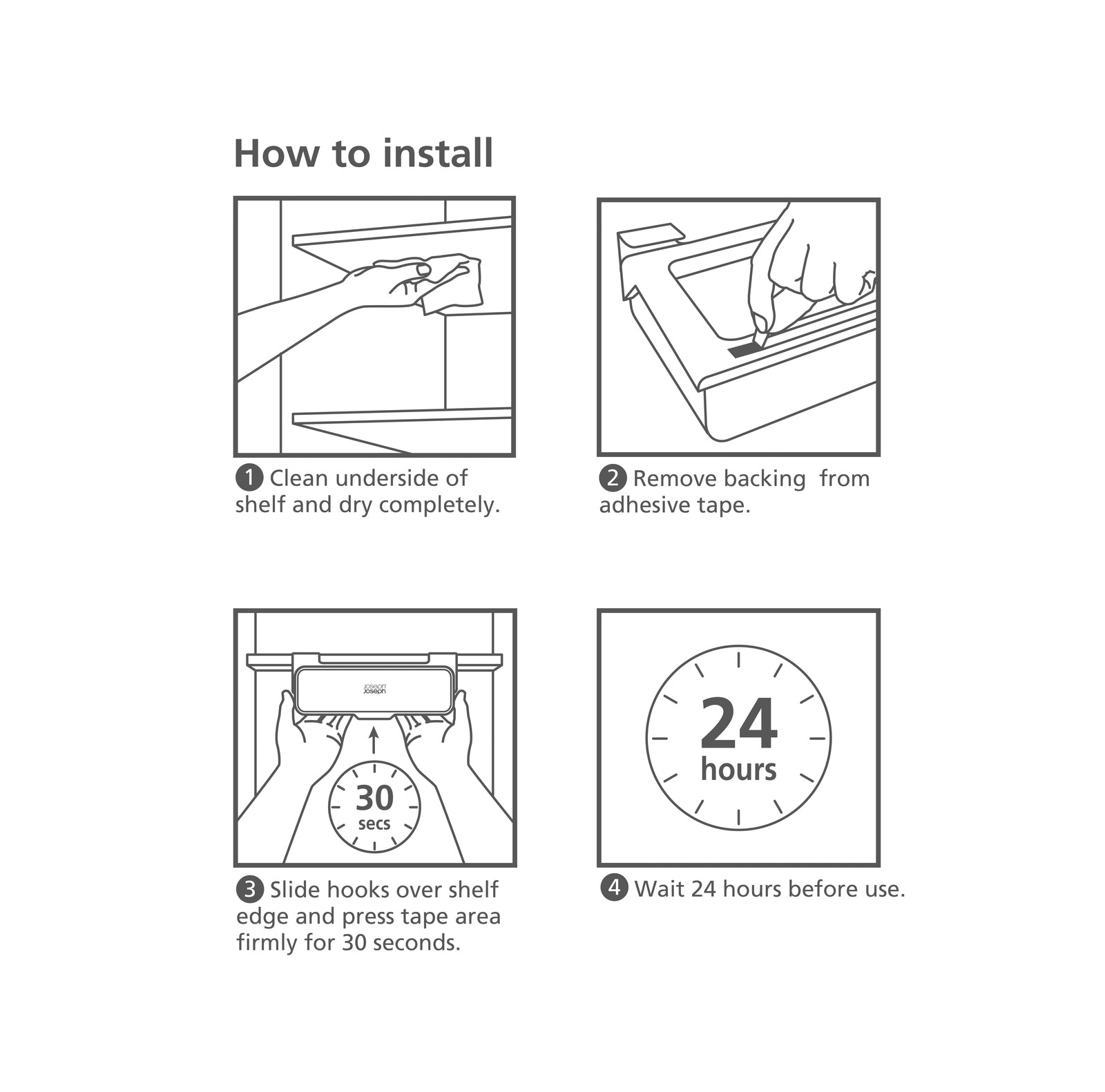 Joseph Joseph  Cupboardstore™ Under-Shelf Drawer - Grey