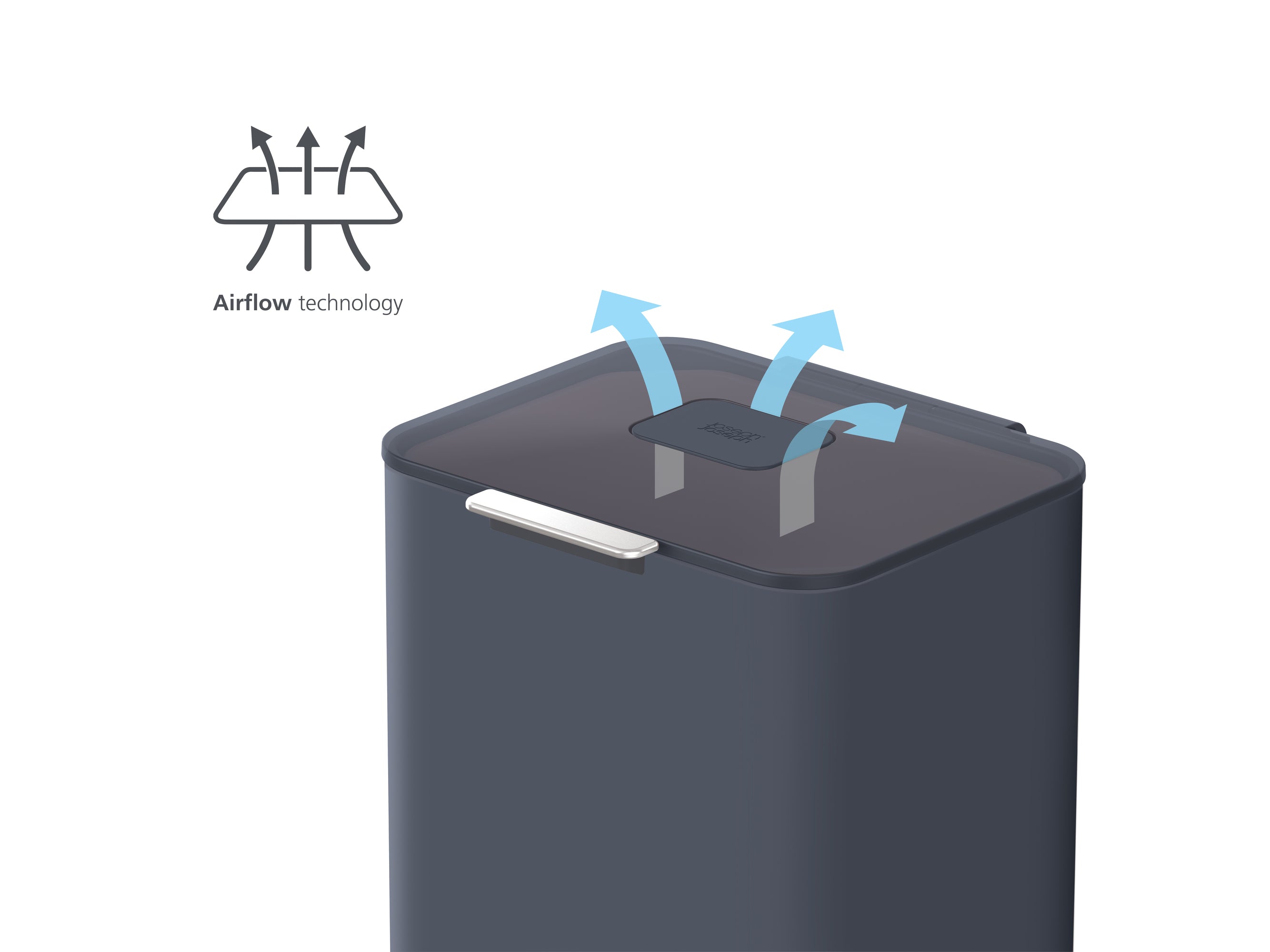 Joseph Joseph Totem Max 60-Litre Waste Separation & Recycling Unit   - Graphite