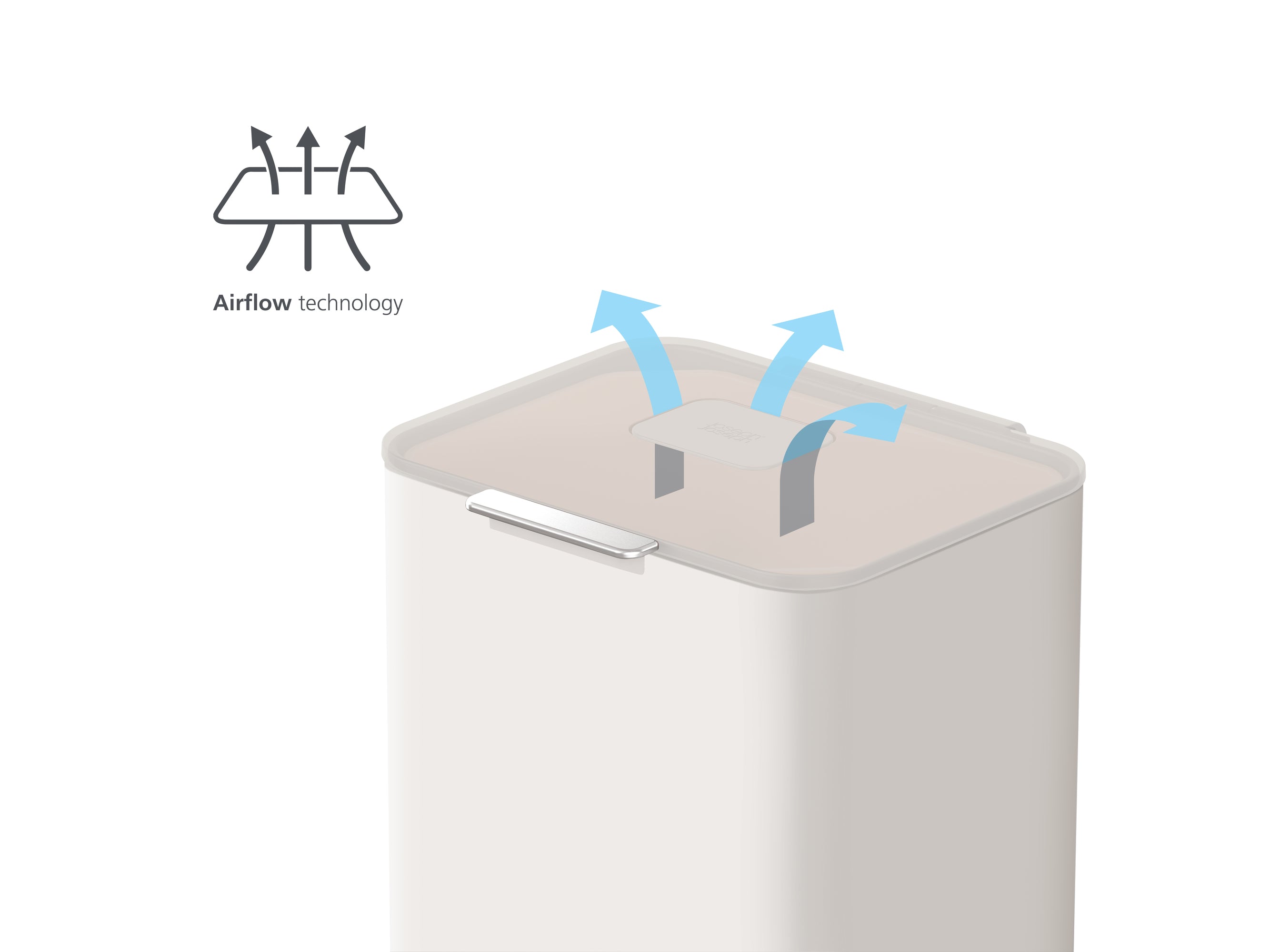 Joseph Joseph Totem Max 60-Litre Waste Separation & Recycling Unit   - Stone