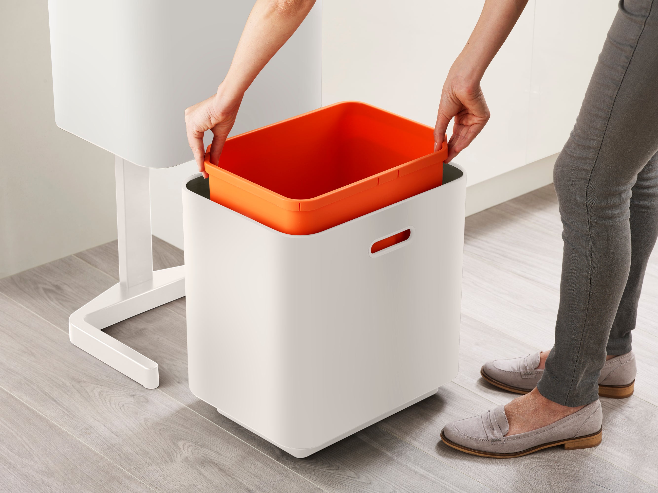 Joseph Joseph Totem Max 60-Litre Waste Separation & Recycling Unit   - Stone