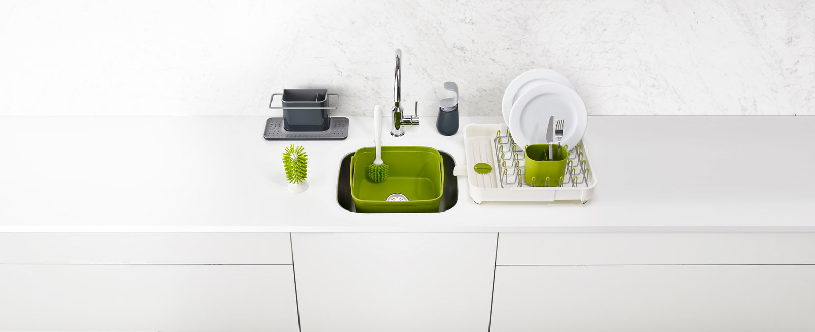 Joseph Joseph Edge Dish Brush - Green