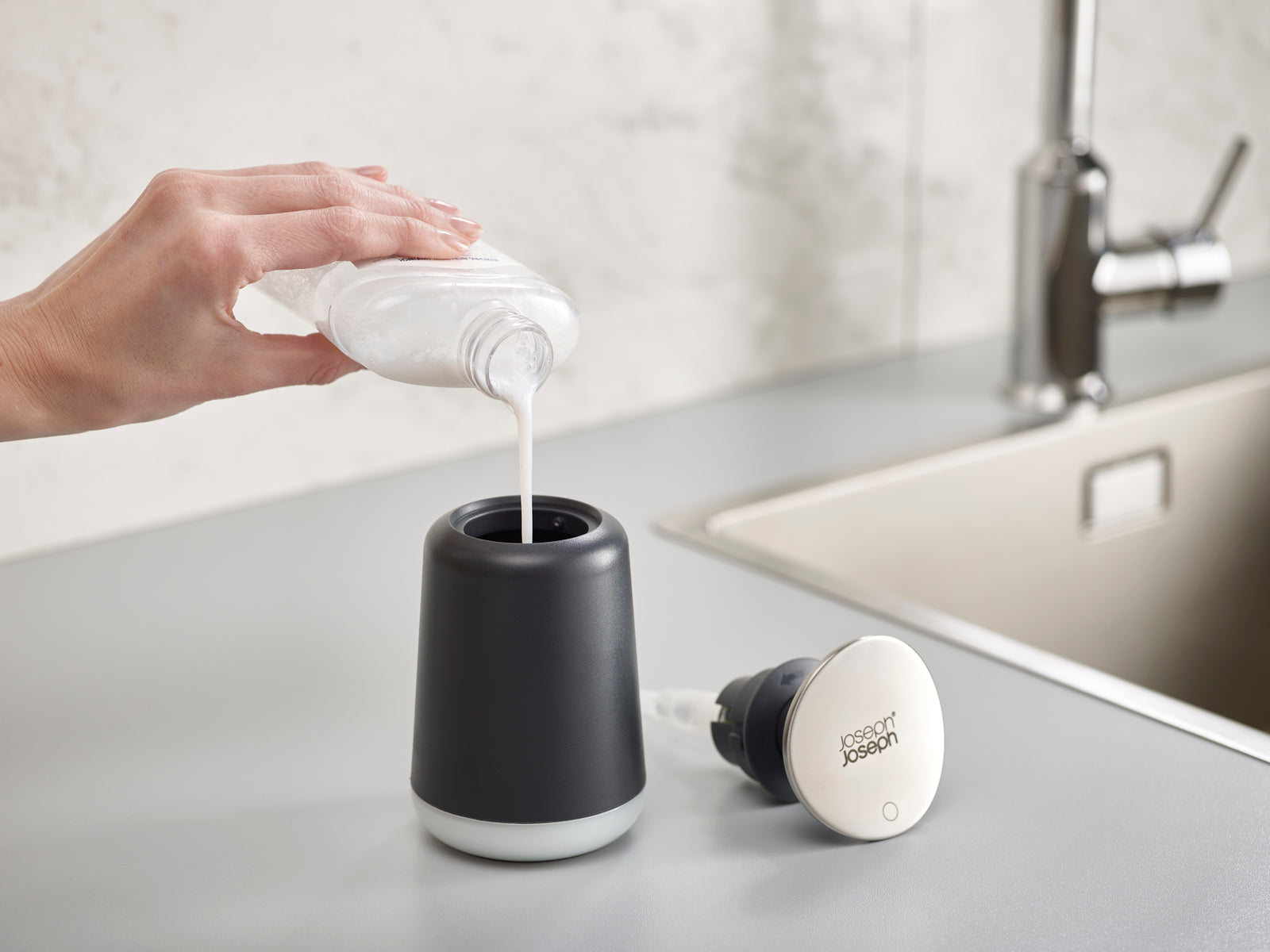 Joseph Joseph Presto™ Hygienic Soap Dispenser - Grey