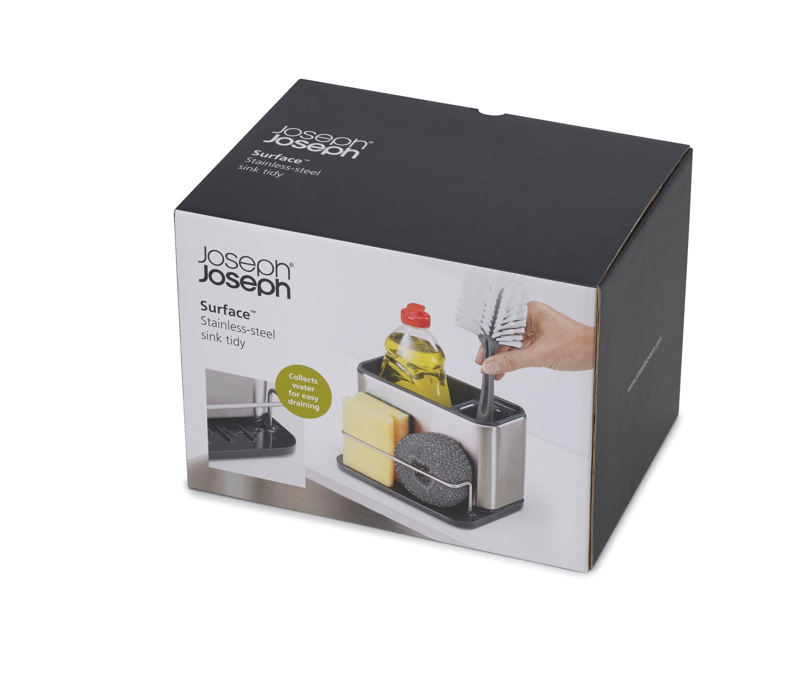 Joseph Joseph Surface Stainless-Steel Sink Area Organiser - Grey