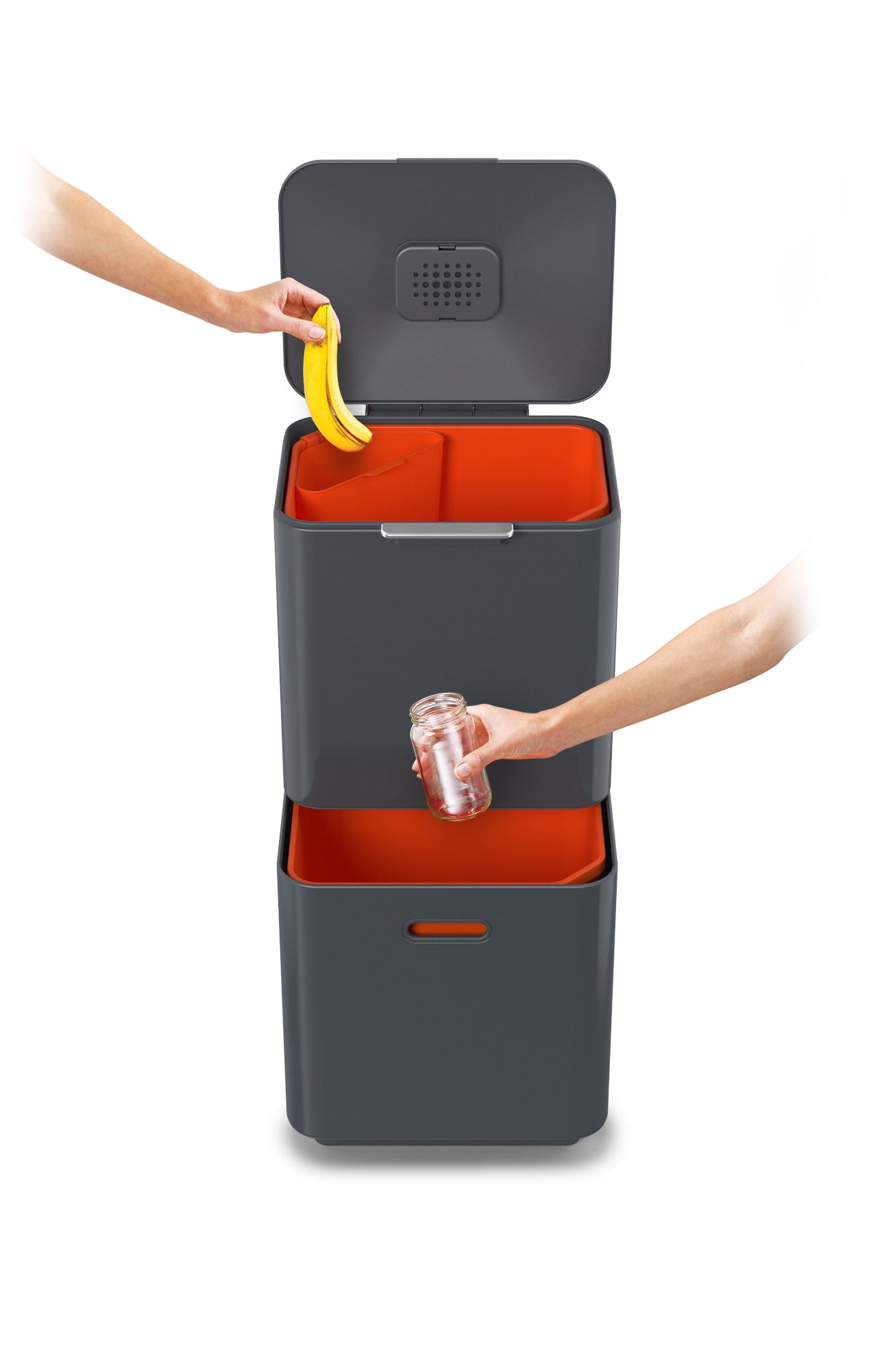 Joseph Joseph Totem Max 60-Litre Waste Separation & Recycling Unit   - Graphite