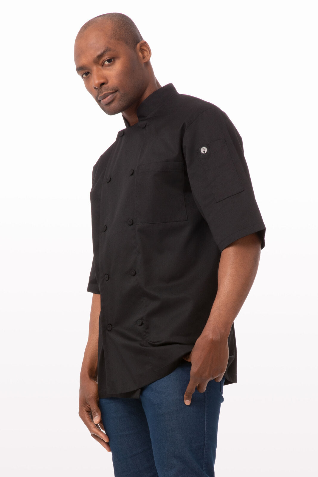 Chef Works Montreal Cool Vent Men's Chef Jacket - Black