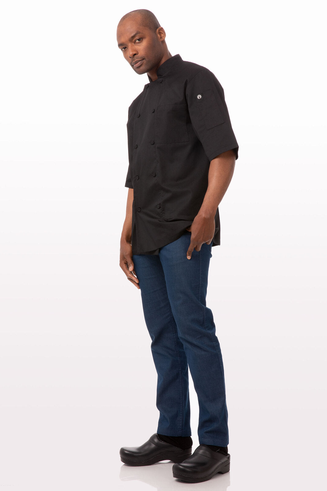 Chef Works Montreal Cool Vent Men's Chef Jacket - Black