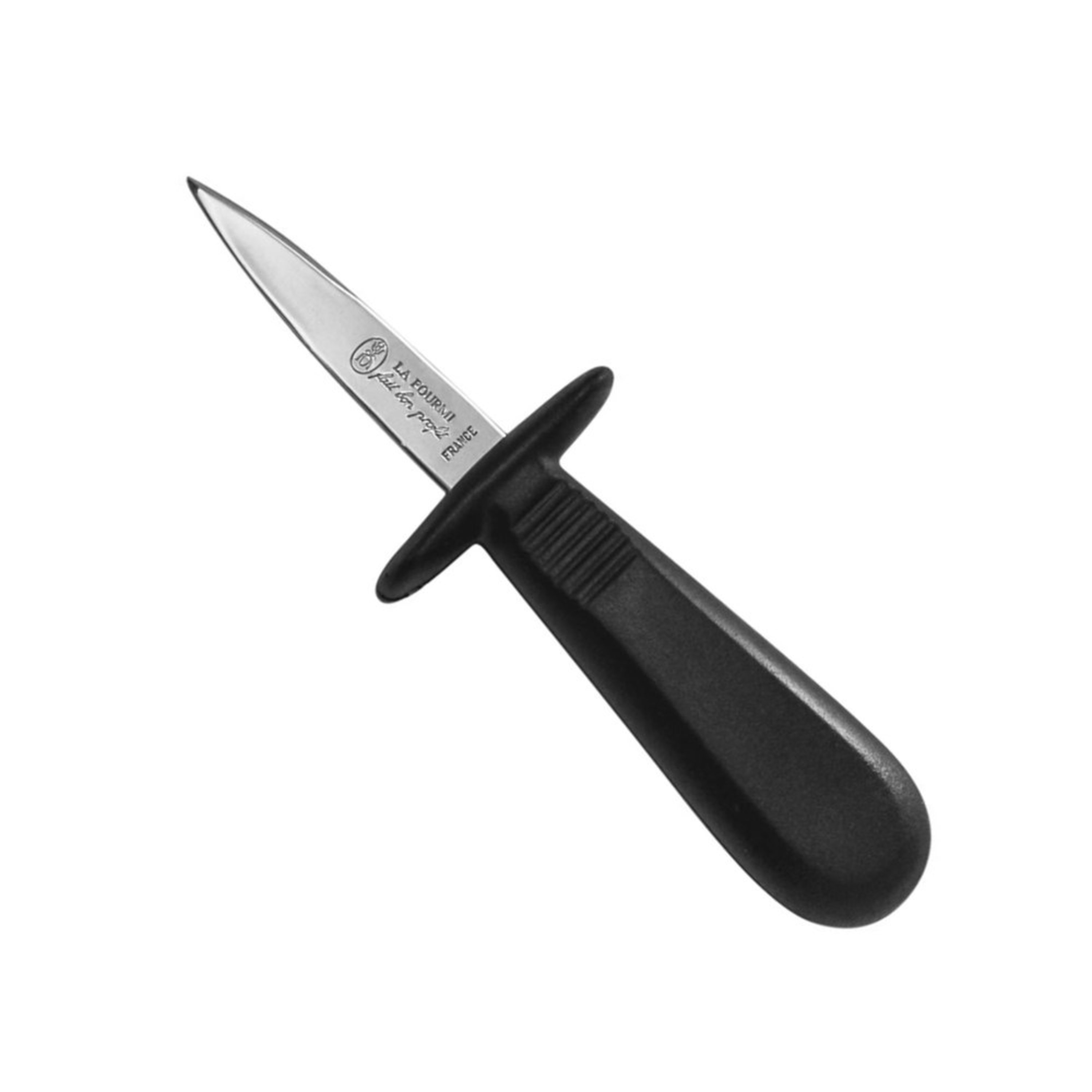Laguiole Jean Néron Oyster Knife with Polypropylene Black Handle & Protection