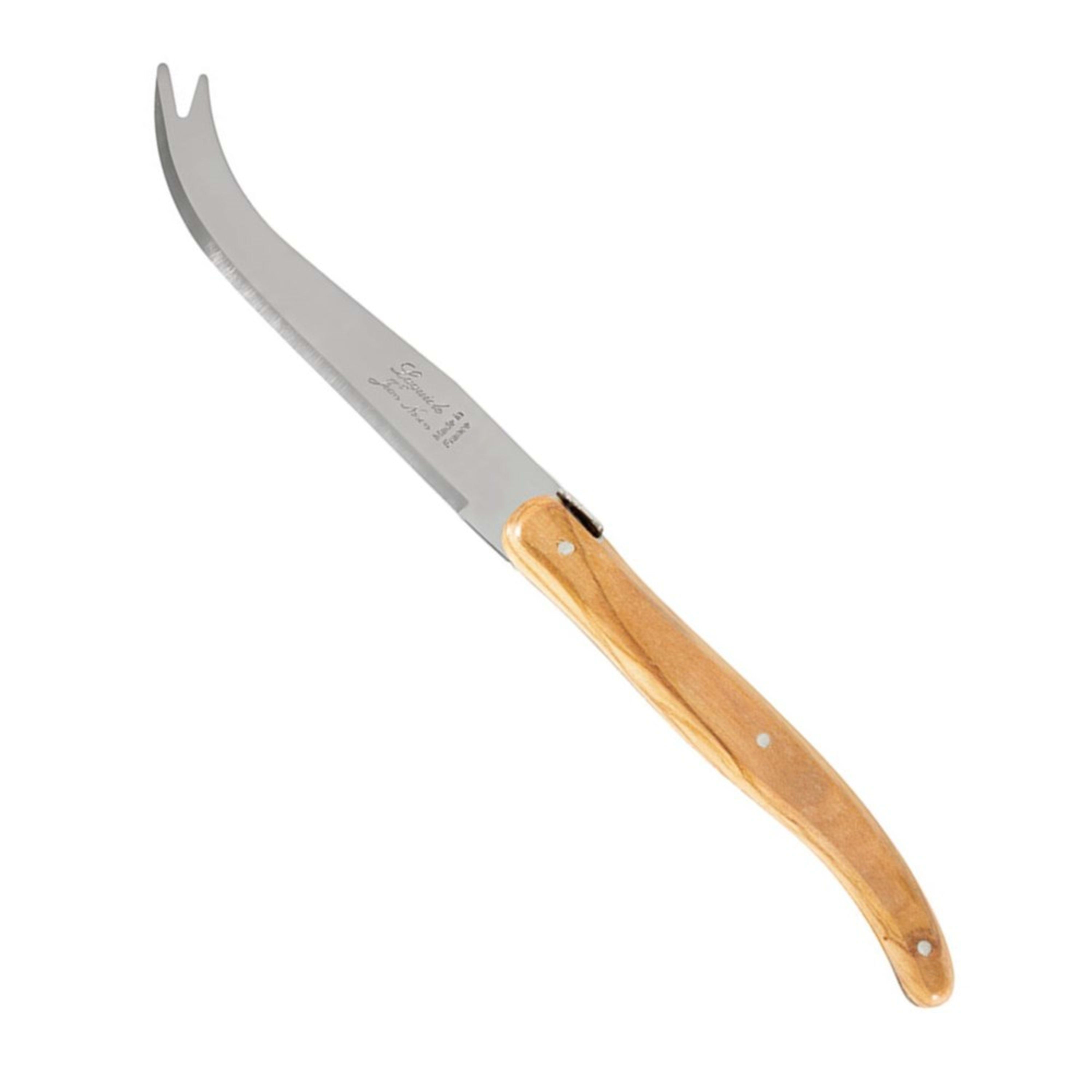 Laguiole Jean Néron Single Cheese Knife - Olive Wood