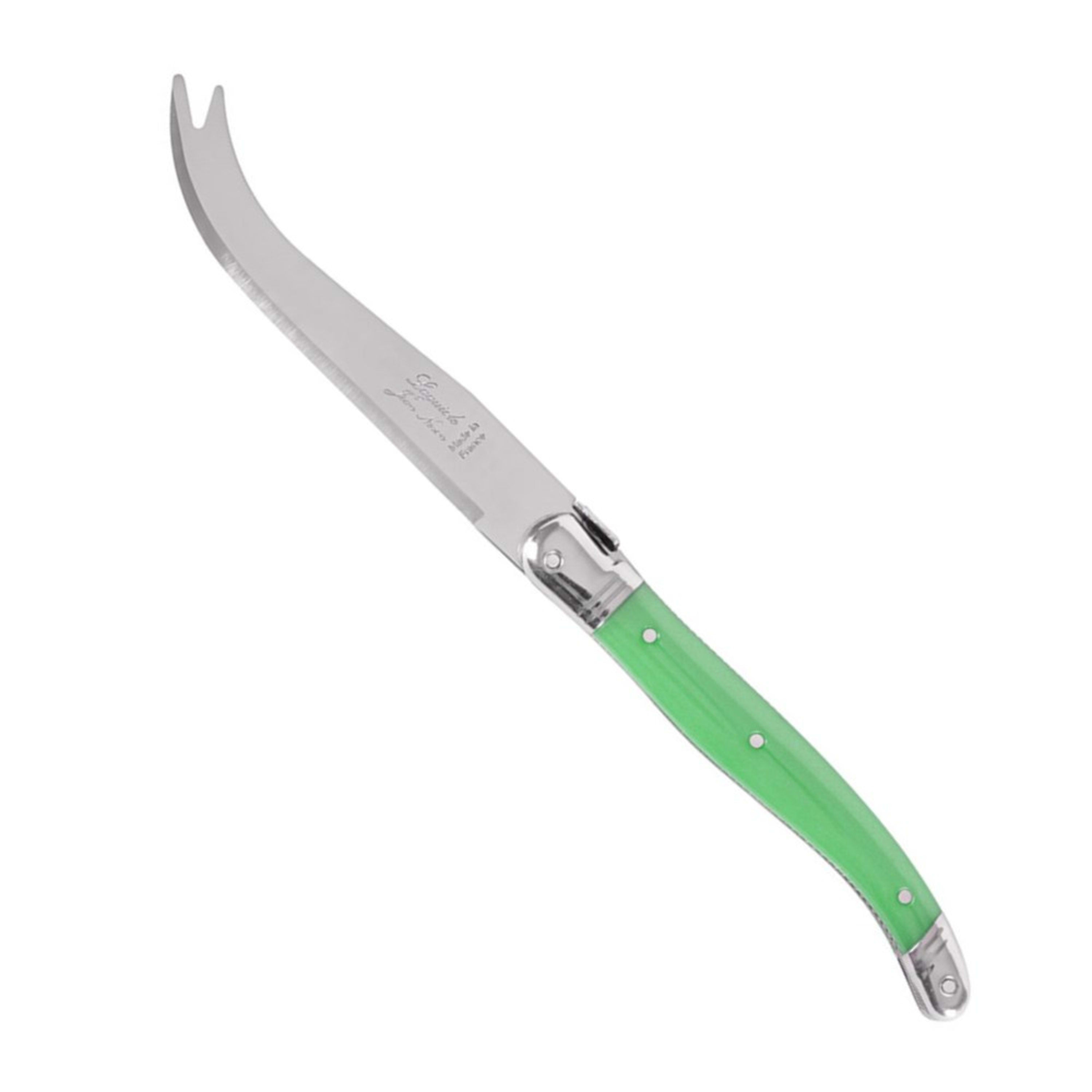 Laguiole Jean Néron Single Cheese Knife - Green