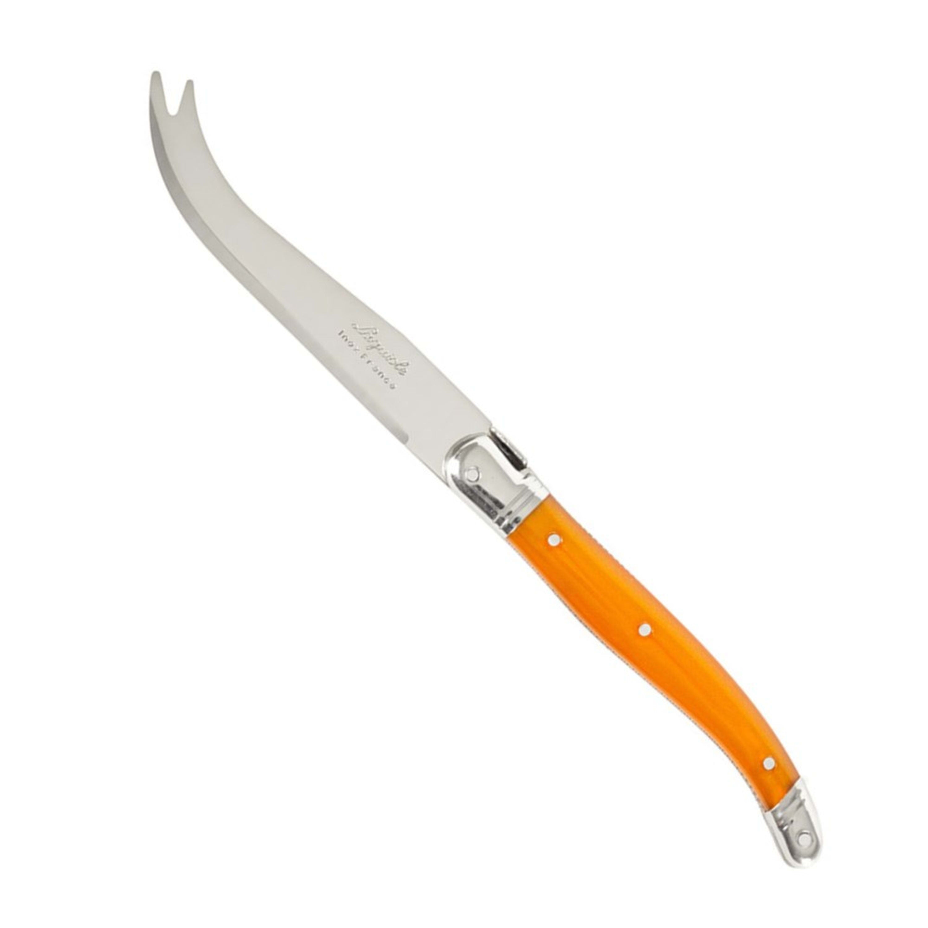 Laguiole Jean Néron Single Cheese Knife - Orange