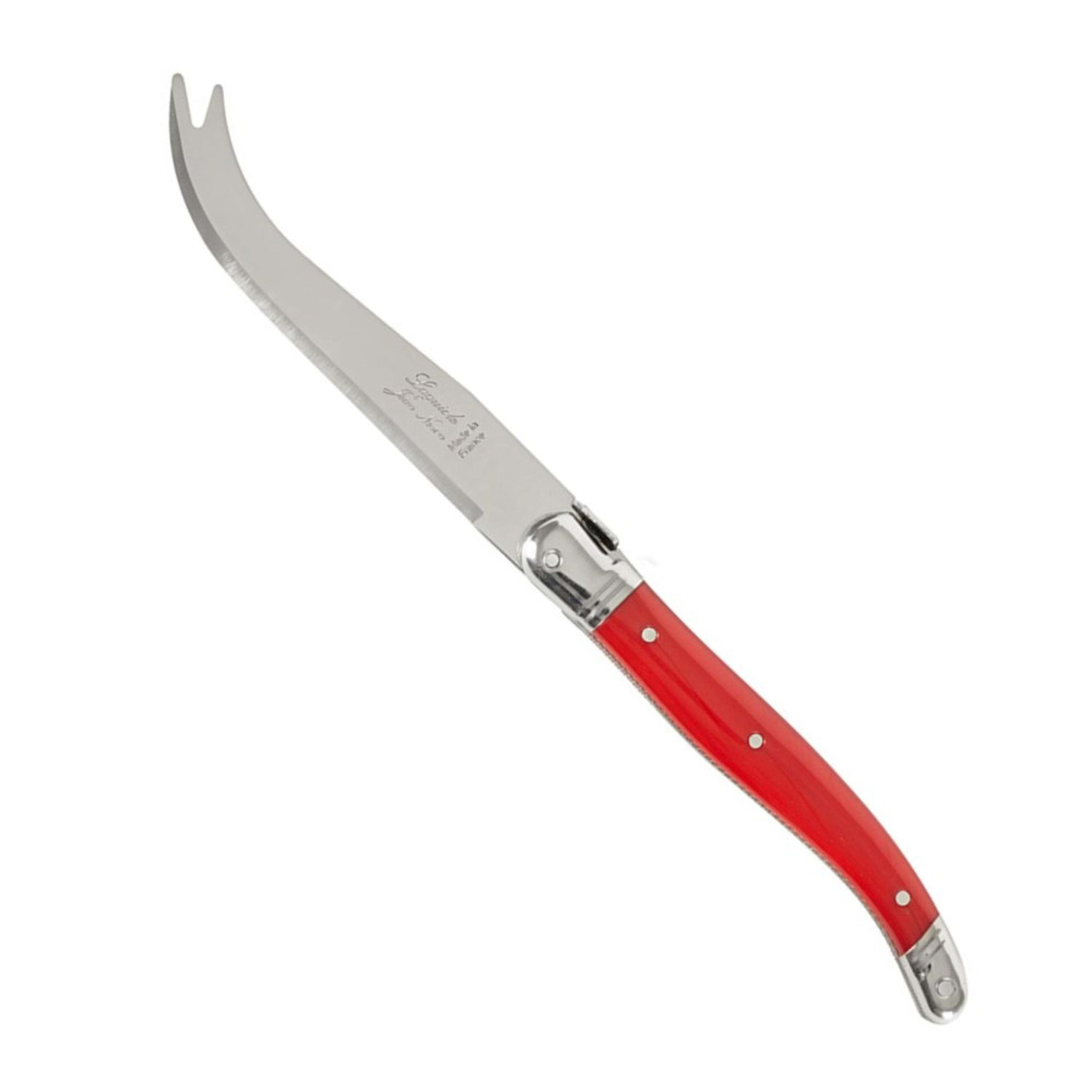 Laguiole Jean Néron Single Cheese Knife - Red